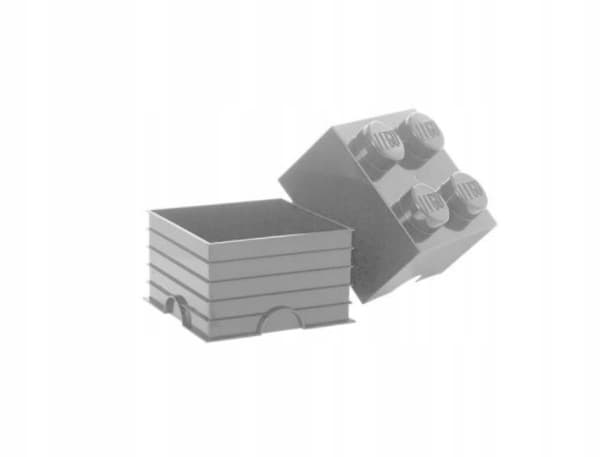 LEGO STORAGE BOX FOR BRICKS, 4-PACK, GREY, 25 cm, 40031740