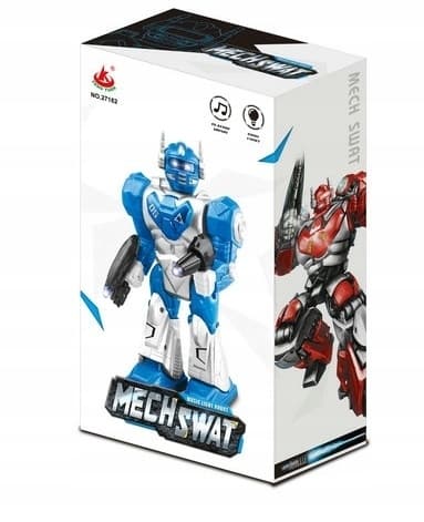 Interactive robot for boys: it walks, lights up and makes sounds