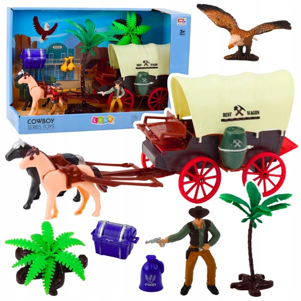 Cowboy set with figurines