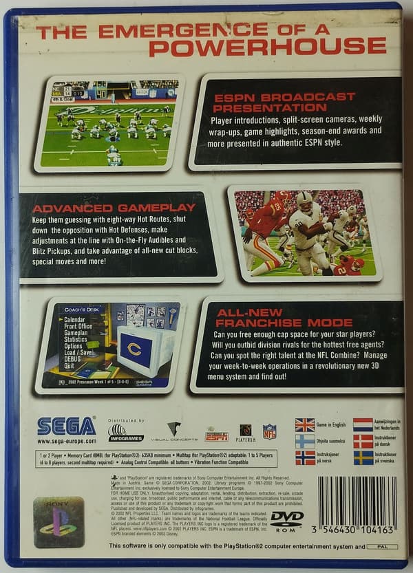 NFL 2K3 for Sony PlayStation 2 (PS2)