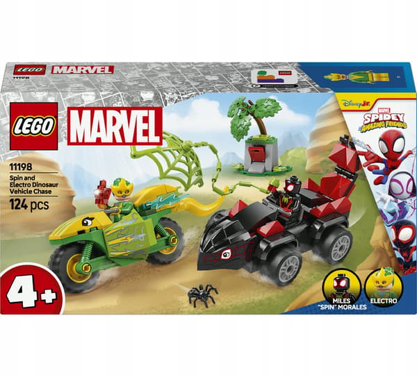 LEGO Marvel 11198 Spina’s Chase After Electro in a Dinocar