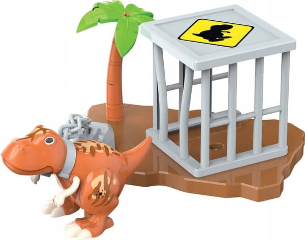 Interactive dinosaur with a DigiDinos cage