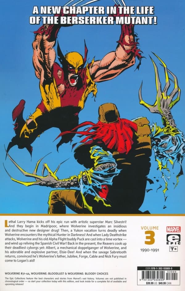 Wolverine Epic Collection: Blood and Claws