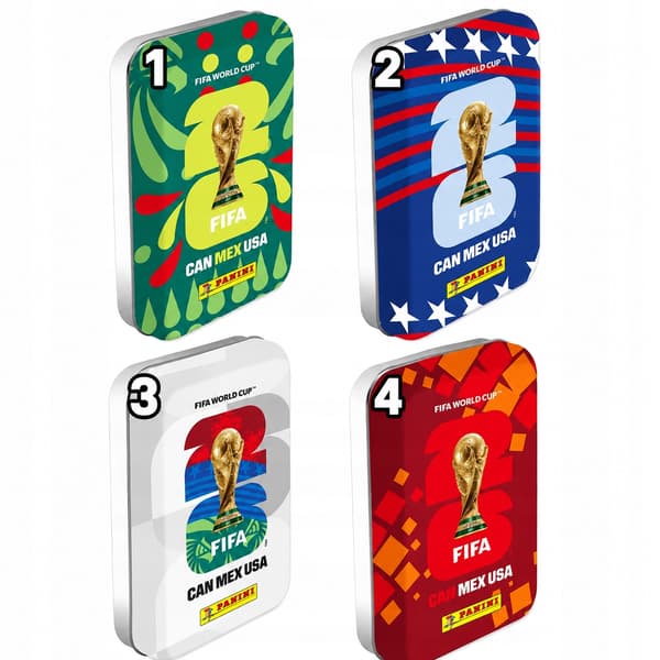 SMALL FIFA WORLD CUP 2026 TIN + STICKERS