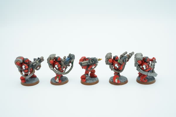Warhammer 40k Blood Angels Devastator Squad – set of 5 plastic miniatures
