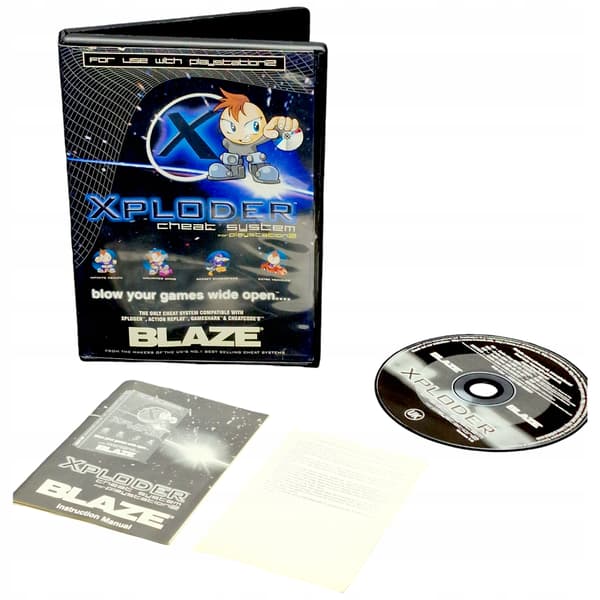 Xploder Blaze CD Cheat System for PlayStation 2 (PS2) – game codes and cheats