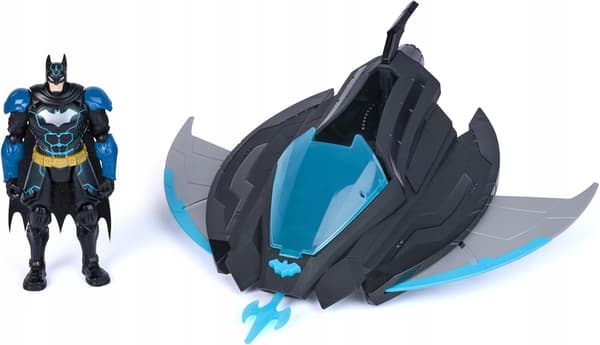 DC NINJA STRIKE KATANA BLADE BATWING VEHICLE + SPIN MASTER BATMAN FIGURE