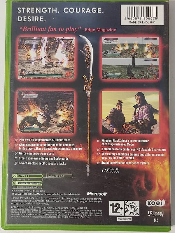 XBOX DYNASTY WARRIORS 4 – XBOX CLASSIC GAME