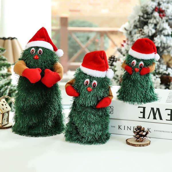 Singing, Electric, Long-lasting, Dancing Christmas Tree Toy – Medium-sized