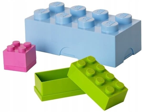 LEGO 8-LUNCHBOX BREAKFAST CONTAINER PINK + BAG