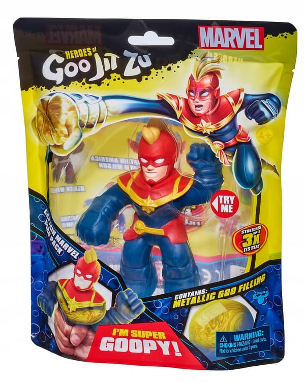 GIFT FOR A BOY: GOO JIT ZU TOY – MARVEL FIGURINE – CAPTAIN MARVEL