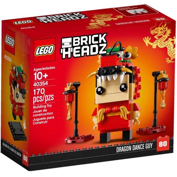 LEGO BRICKHEADZ SET - 40354 - BOY PERFORMING THE DRAGON DANCE
