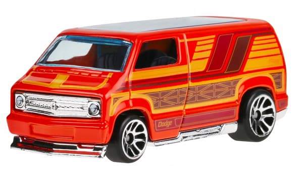 Custom '77 Dodge Van 1/64 SURF'S UP HW SILVER SERIES JCB66