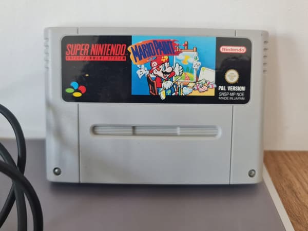 Mario Paint + MOUSE + Nintendo SNES mouse mat (boxed)
