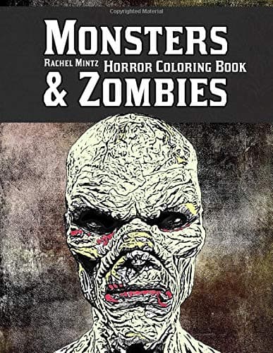 Monsters & Zombies Horror Colouring Book: Digitally Rendered Images – Scar
