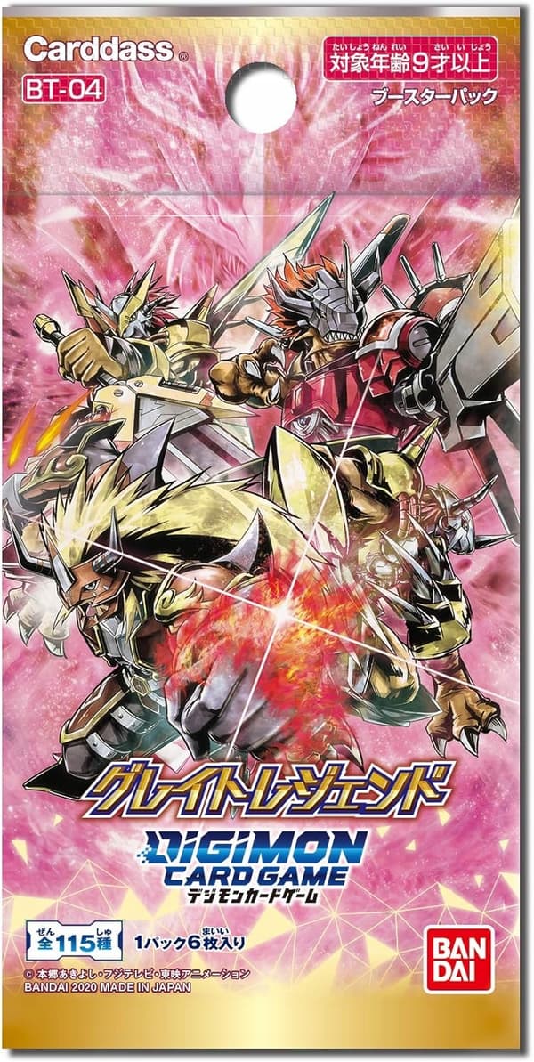 Digimon Card Game Japanese Great Legend Booster Box [BT-04]
