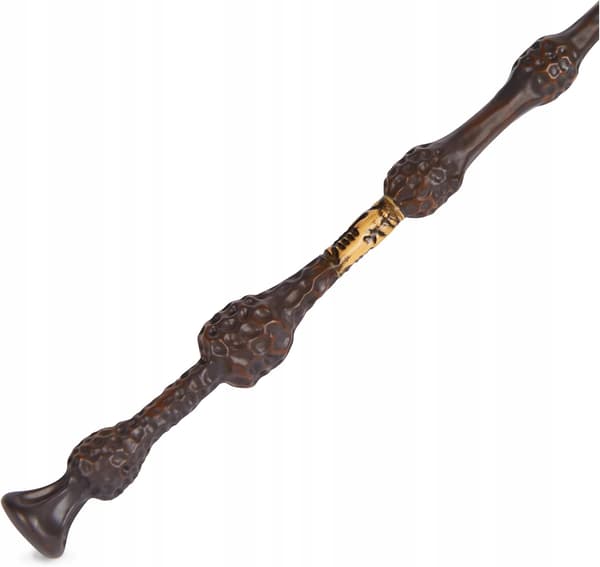 Albus Dumbledore’s wand with a Hogwarts and Phoenix handle