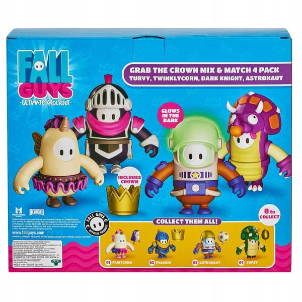 Fall Guys In-Game Figure Set – 4 Original Figures