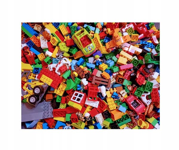 Lego Duplo Mix: Original bricks, figures, animals and vehicles – 1 kg