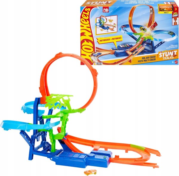 Hot Wheels Stunttrack Infinity Race Track with Accelerator, 1:64 scale