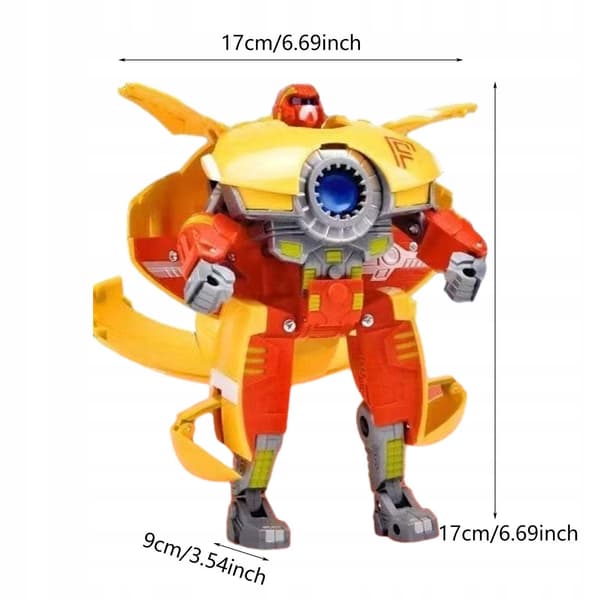 Transformable robot toy – Fine motor skills – Educational 2-in-1 – Rugby design