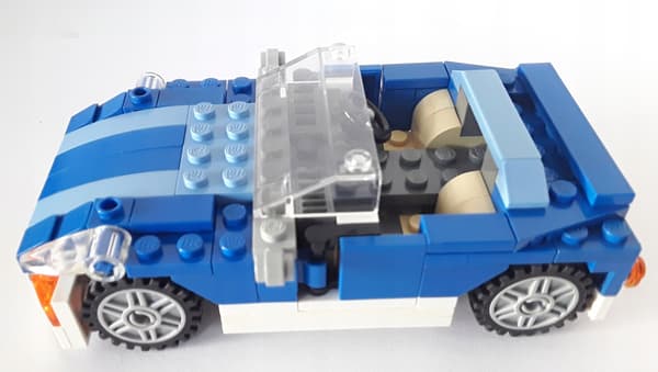 LEGO 6913 CREATOR 3-in-1 BLUE ROADSTER + INSTRUCTIONS