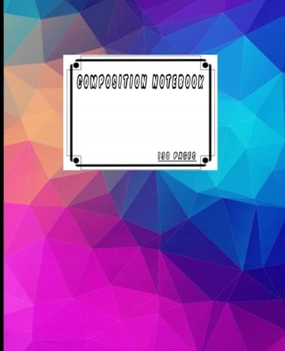 Composition Notebook: Blank, wide-lined workbook suitable for writing for g