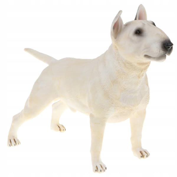 Plastic Bull Terrier Action Figure – Pet Dog Model