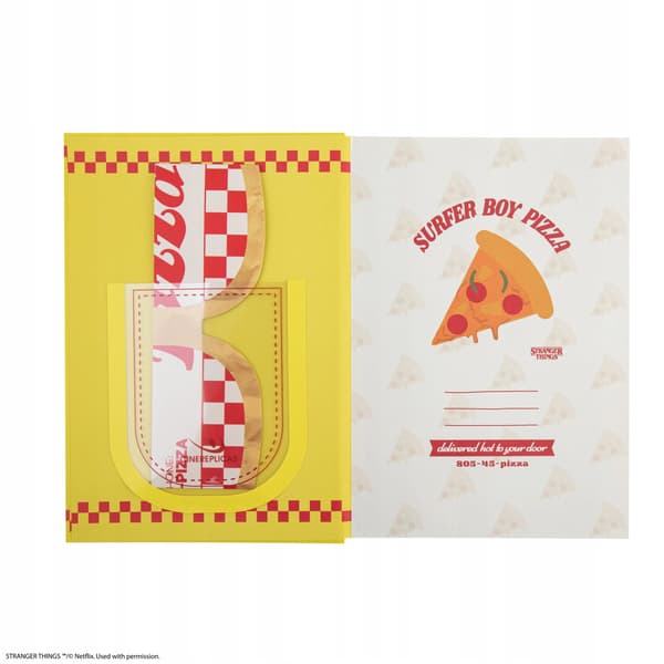 Surfer Boy Pizza Notebook, Stranger Things