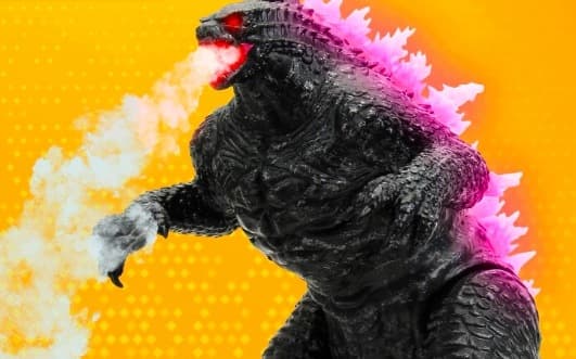 REMOTE-CONTROLLED GODZILLA (63 CM) – LIGHTS, SOUNDS AND WATER STEAM