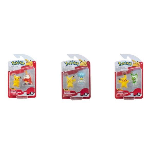 POKEMON Quaxly + Pikachu Battle Figures