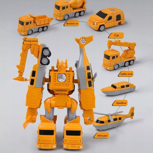 Magnetic Deformation Engineering Car Toy Set 35W1