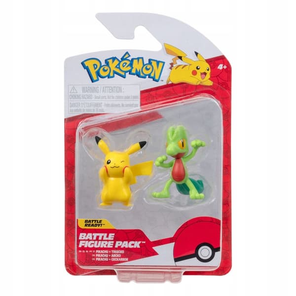 POKEMON Pikachu and Treecko Battle Figures Gift Set – 2-pack battle set