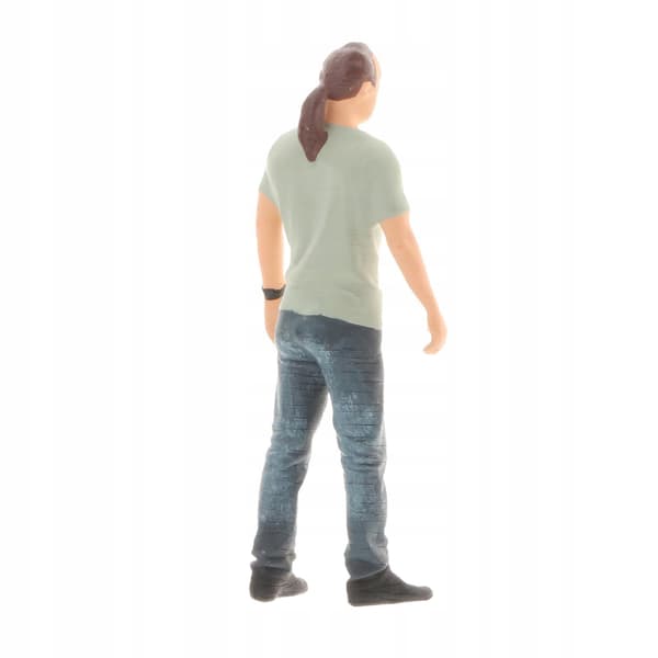 1:64 scale diorama, painted figure, resin model, Building Style 6 train