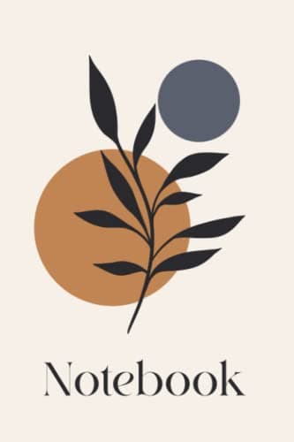 Notebook: Modern Minimalist Art Plant Blank Lined Notebook