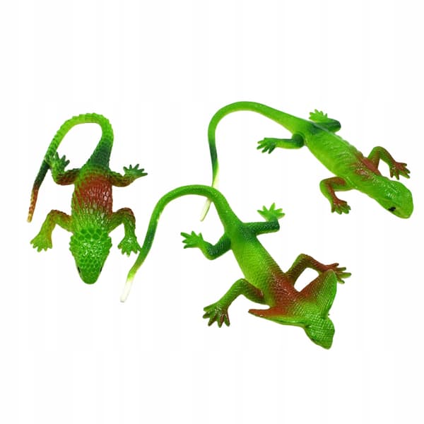 6x REALISTIC STRETCHY RUBBER LIZARD SQUASHY TOY – PRANK GIFT