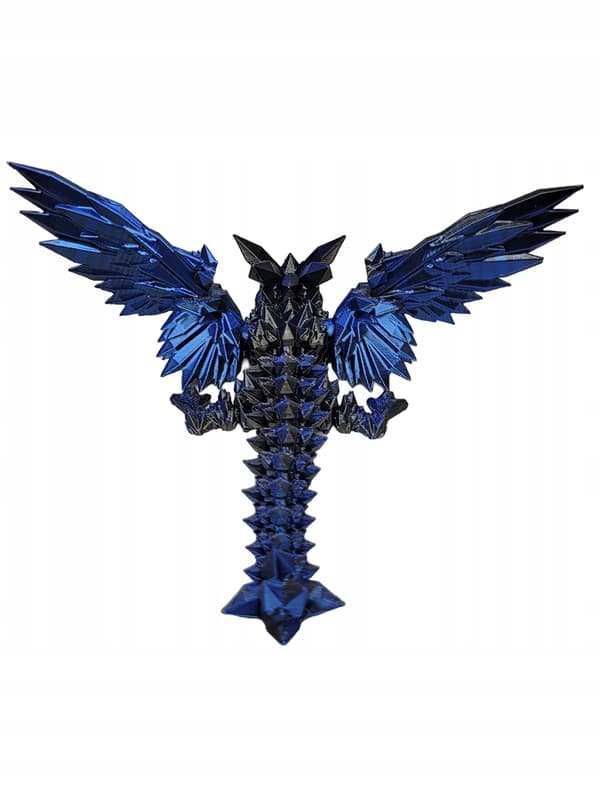 Movable Winged Dragon with Mistic Blue Dragon Egg – Crystal Dragon figurine