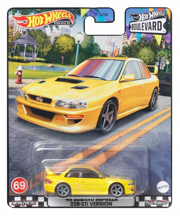 HOT WHEELS PREMIUM BOLEVARD '98 SUBARU IMPREZA 22B-STi VERSION HKF16