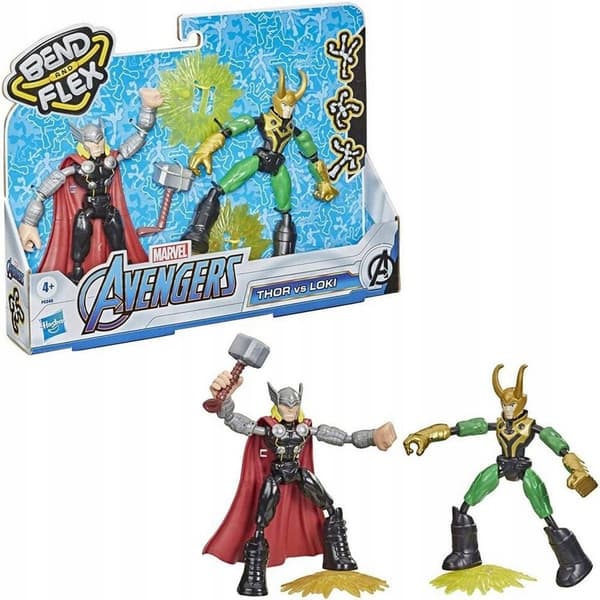 HASBRO MARVEL AVENGERS THOR VS LOKI FIGURES