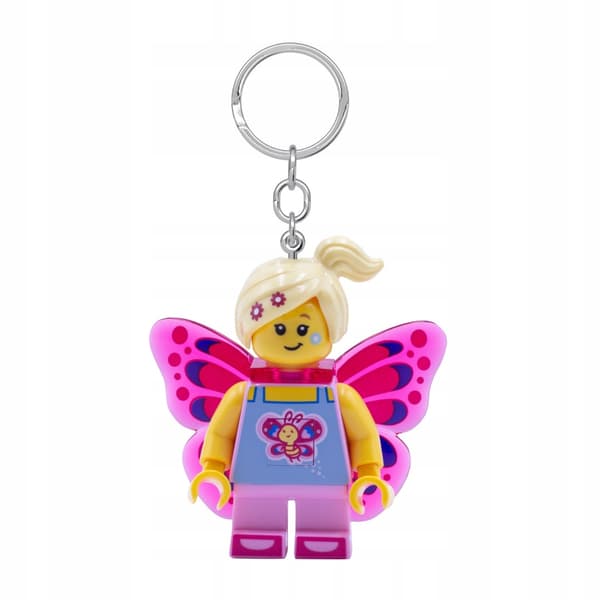 LEGO LED FLASHLIGHT KEYRING: GIRL WITH A BUTTERFLY + GIFT BAG
