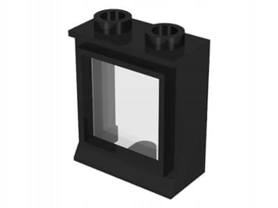 LEGO 7026c01 Black window with glass, 1 piece