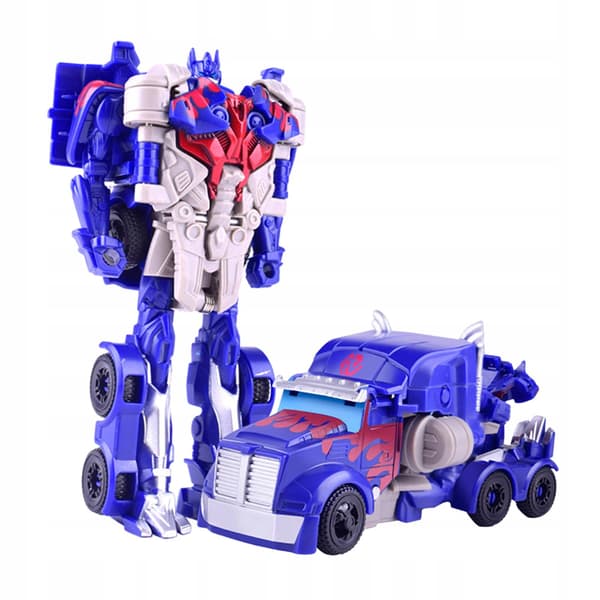 Deformable Robot Toy Model with Articulated Joints and Transformable Car Design – Blue