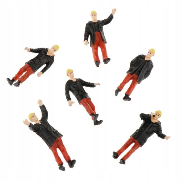 6 pieces, 1/50 scale, black