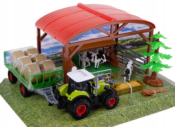 FARM FARMSTEAD SHED TRACTOR COWS ACCESSORIES 23 PCS.
