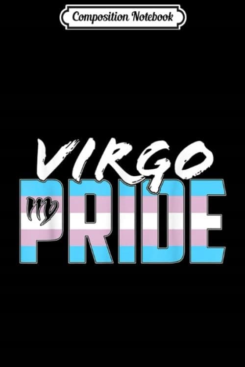 Composition Notebook: Transgender Virgo Pride Flag Zodiac Sign Journal/Notebook
