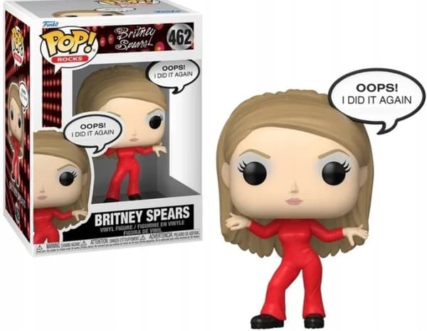 Britney Spears POP! Rocks Vinyl Figure – Oops, I Did It Again – 9 cm