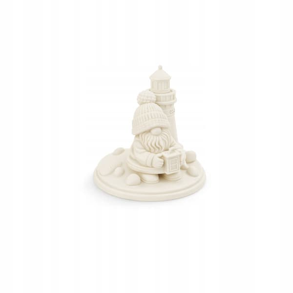 GNOME FIGURINE WITH A LIGHTHOUSE ON A BASE – MANY COLOURS