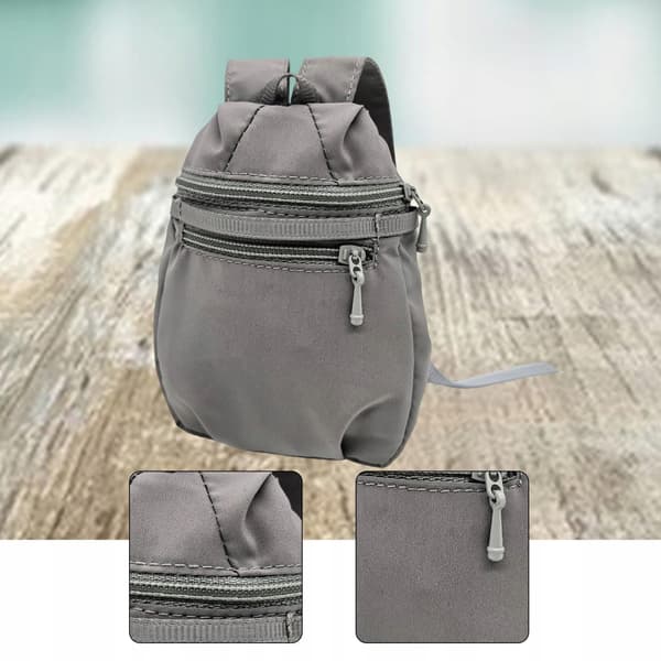 1:6 Action Figure Bag Backpack Mini Fabric Trendy Doll Costume – Grey