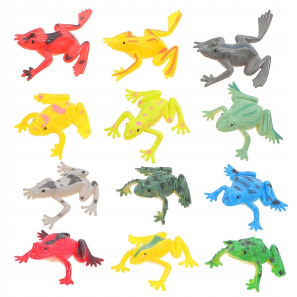 36 SMALL, REALISTIC FROG-SHAPED TOYS FOR IMAGINATIVE PLAY