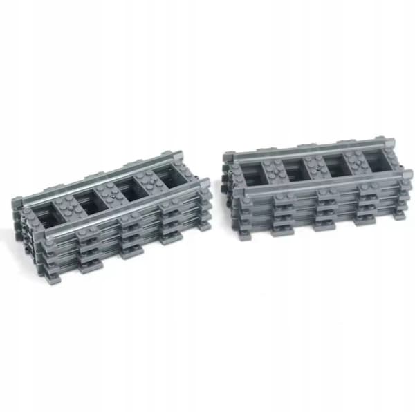 50x Straight Tracks for a Train Set – Compatible with LE*O – Replacement Parts